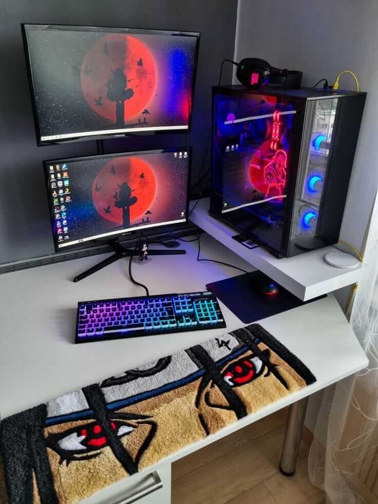 Storm Ninja Anime Keyboard Rug image 0