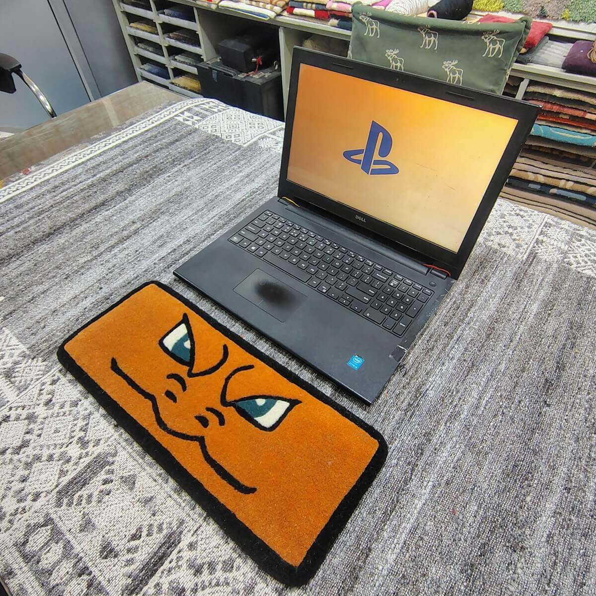 Charizard Pokemon Orange Cartoon Keyboard Rug image 2