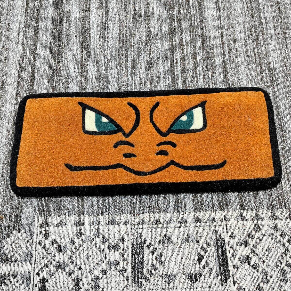 Charizard Pokemon Orange Cartoon Keyboard Rug image 0