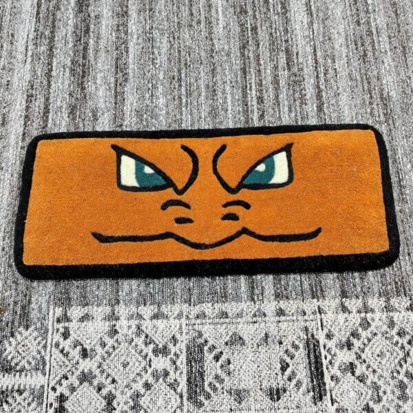 Charizard Pokemon Orange Cartoon Keyboard Rug Close up