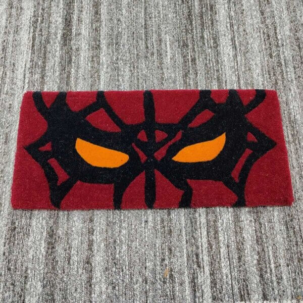Spiderman Red Cartoon Keyboard Rug Close up
