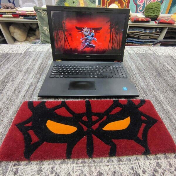 Spiderman Red Cartoon Keyboard Rug Front