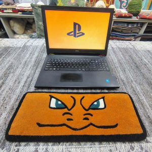 Charizard Orange Keyboard Rug - close up