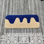 Wave Blue Keyboard Rug