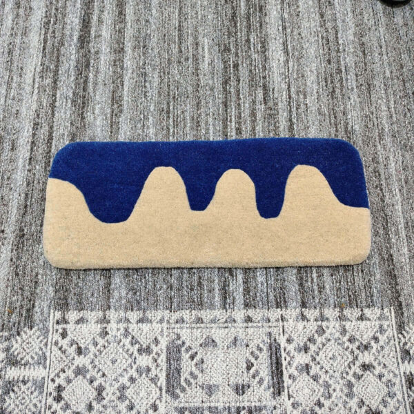 Wave Blue Keyboard Rug
